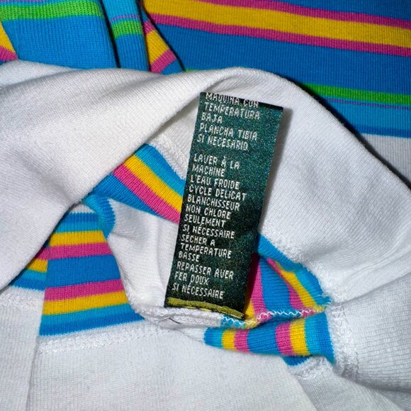 Vintage Y2K Lauren Ralph Lauren Striped Cotton Tank Top — Size L - Picture 7 of 10